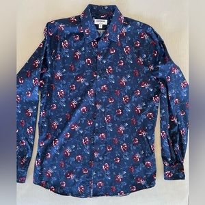 Express Extra Slim Long Sleeve Button Down Dress Shirt medium 15-15.5